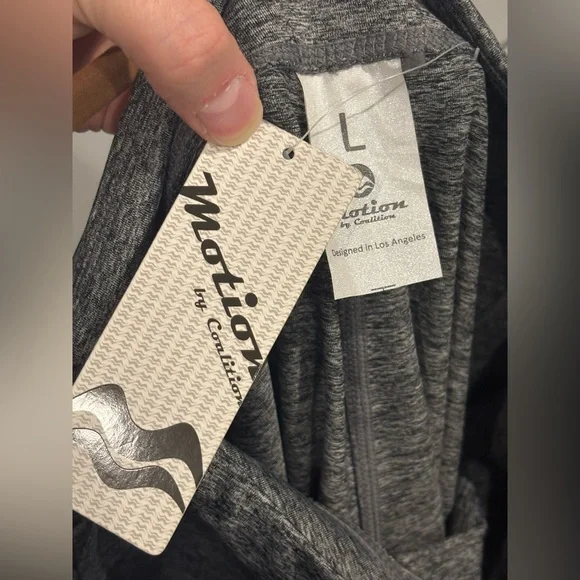 Women's Gray Leggings with Side Ties NWT - Picture 6 of 6